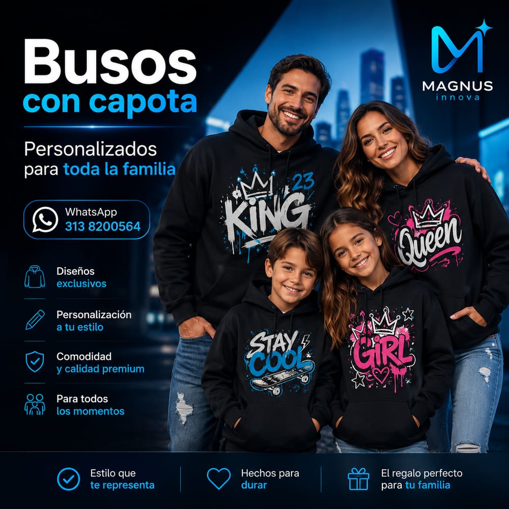 Prendas personalizadas por Magnus Innova.