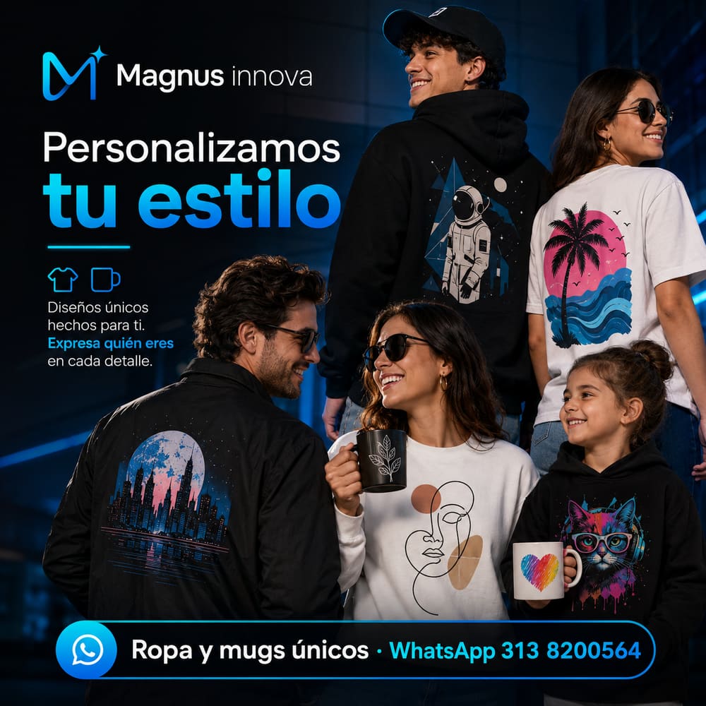 Prendas personalizadas por Magnus Innova.