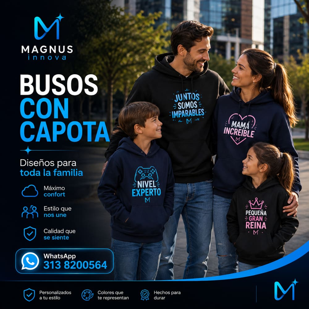 Prendas personalizadas por Magnus Innova.