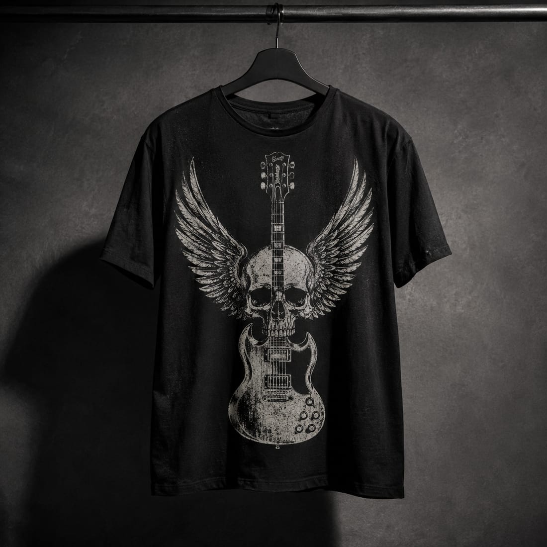 Prenda estampada con diseño de rock por Magnus Innova.