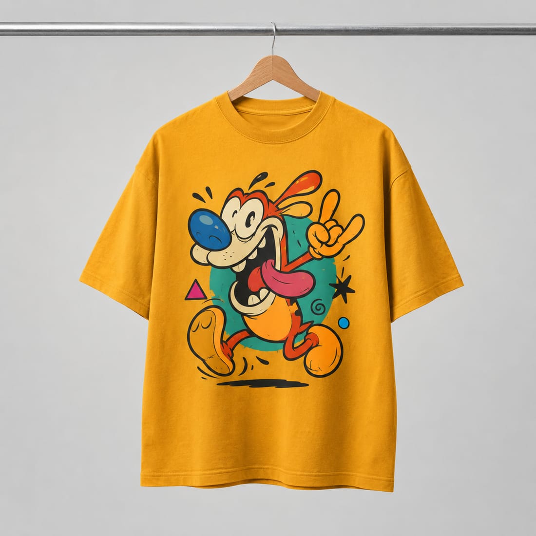Prenda estampada con diseño de series animadas.