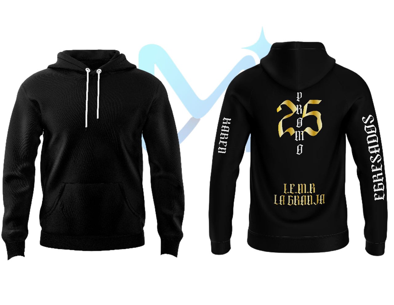 Chaqueta de promoción fabricada por Magnus Innova, frente y espalda.